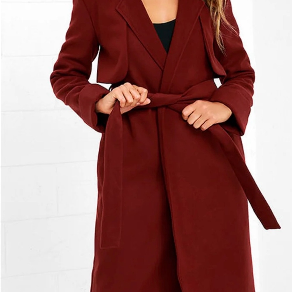 The Fifth Label Palette Wine Red Long Coat